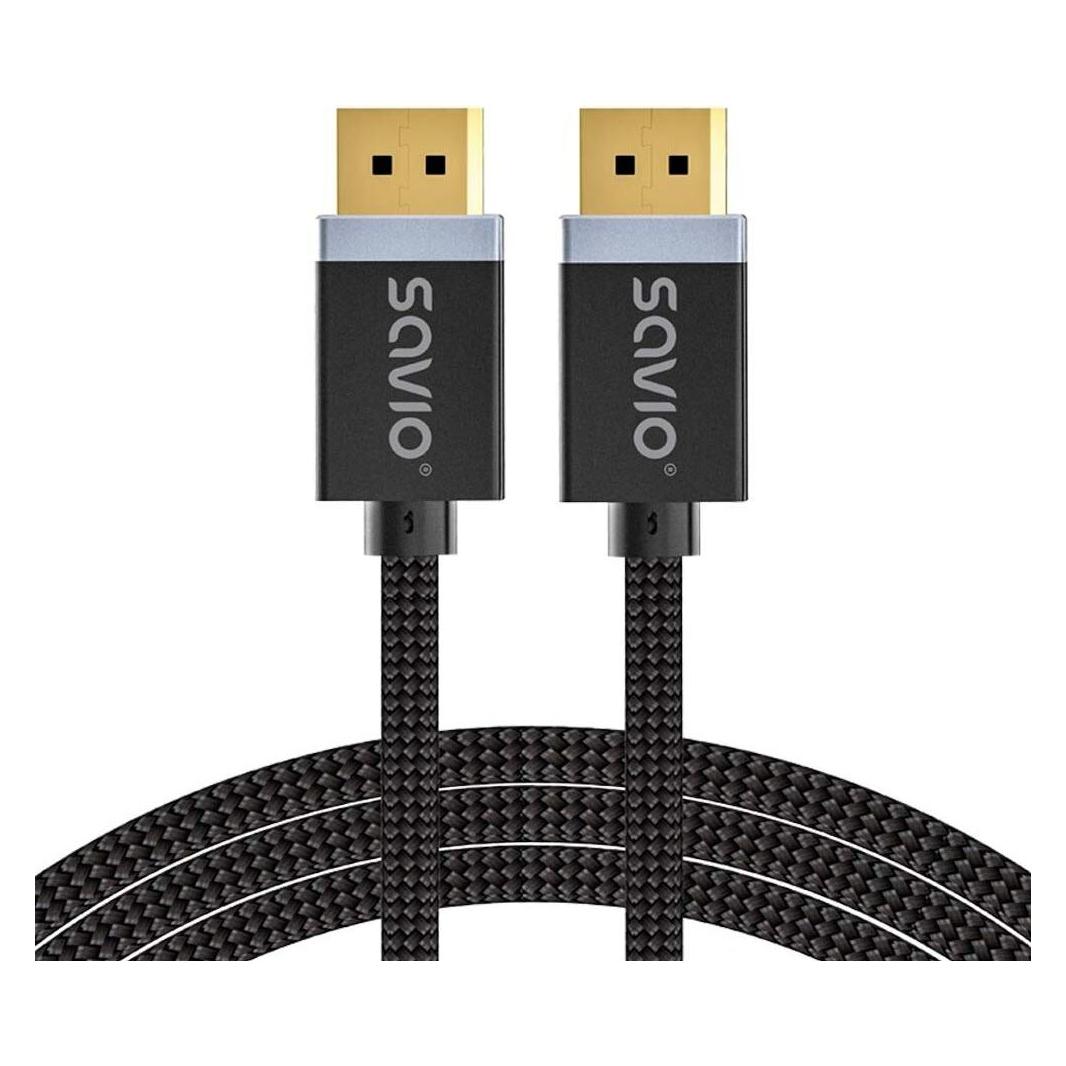 Savio DISPLAYPORT (M) - DISPLAYPORT (M) KABEL V1.4 3 m CL-176 (3 m) (CL-176)