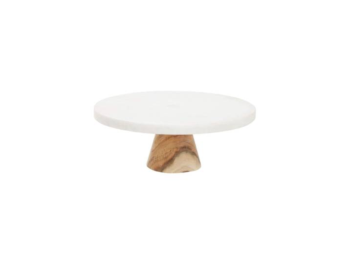 Edle Tortenplatte „Monzaro“ aus Marmor Akazienholz FIFTY FIVE SOUTH