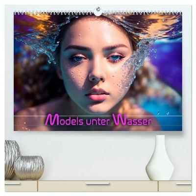 Models unter Wasser (hochwertiger Premium Wandkalender 2027 DIN A2 quer), Kunstdruck in Hochglanz