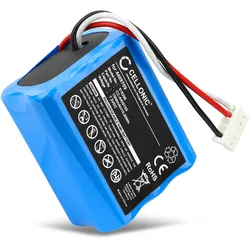 Cellonic Akku für Mint Plus 5200, iRobot Braava 300, 2000, 5200C, Proscenic Pro, Staubsauger Roboter Zubehör, Blau