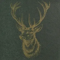 Serviette Classic Deer 20tlg. Papier Bunt