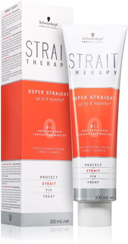 Schwarzkopf Professional STRAIT Therapy Super Straight crème pour lisser les cheveux 0 Very Curly Hair 300 ml