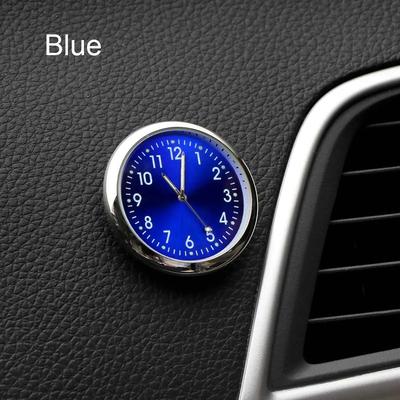 Inspire Essentials Mini Electronic Car Clock Dashboard Ornament blue