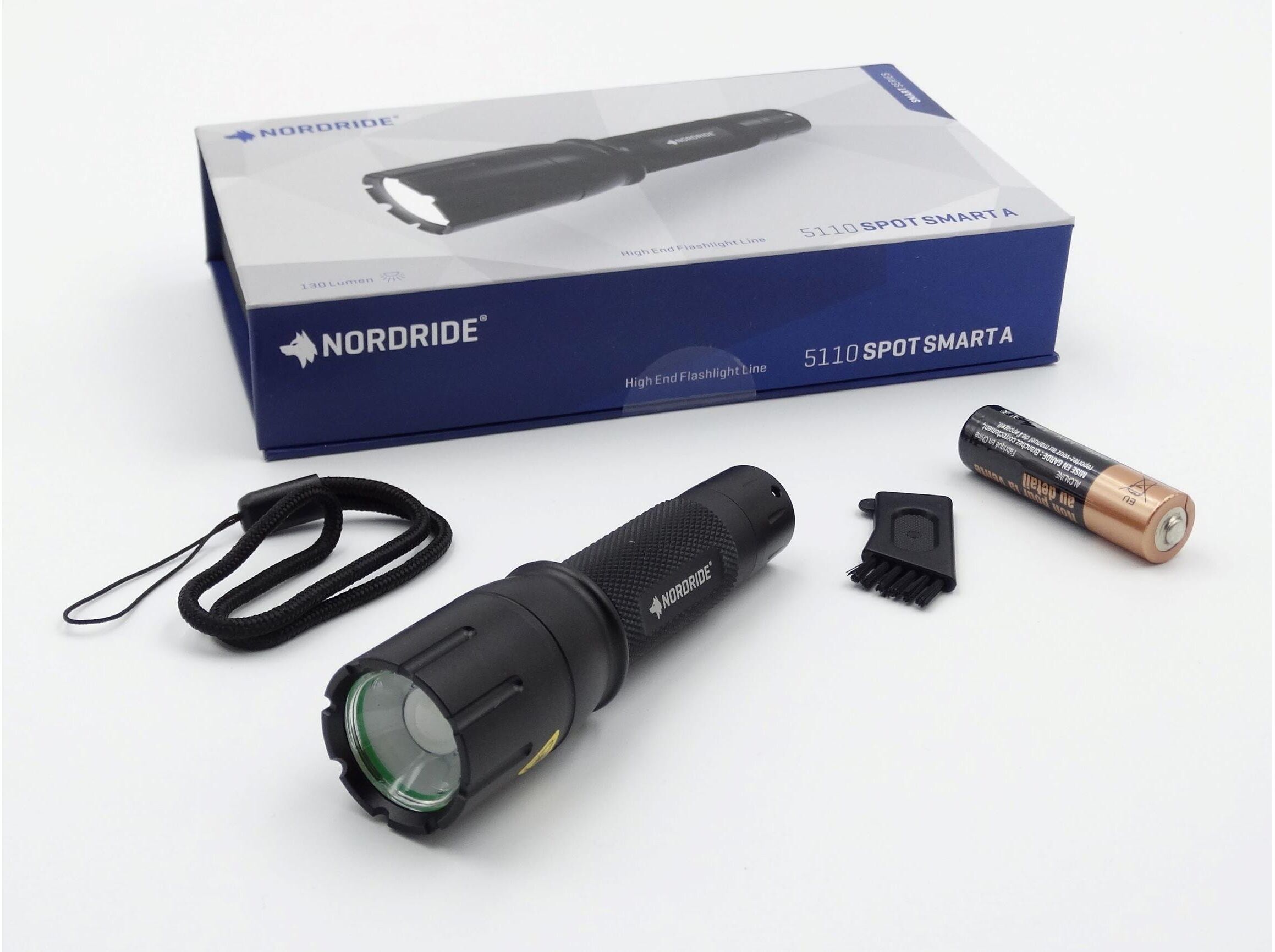 Taschenlampe "Nordride SMART A", schwarz, MobilleuchtenB:2,7cm H:10,4cm, Taschenlampe, B:2,7cm H:10,4cm schwarz Einheitsgröße