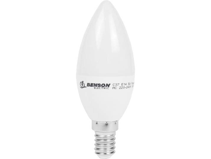 LED-Kerzenlampe, C35, E14, 400 lm, 5 W, 3000 K, warmweiss