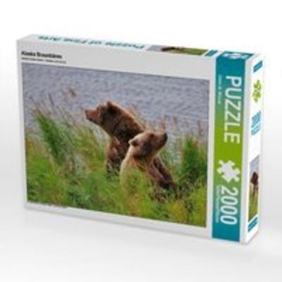 CALVENDO Puzzle Alaska Braunbären 2000 Teile Lege-Größe 90 x 67 cm Foto-Puzzle Bild von Dieter-M. Wilczek