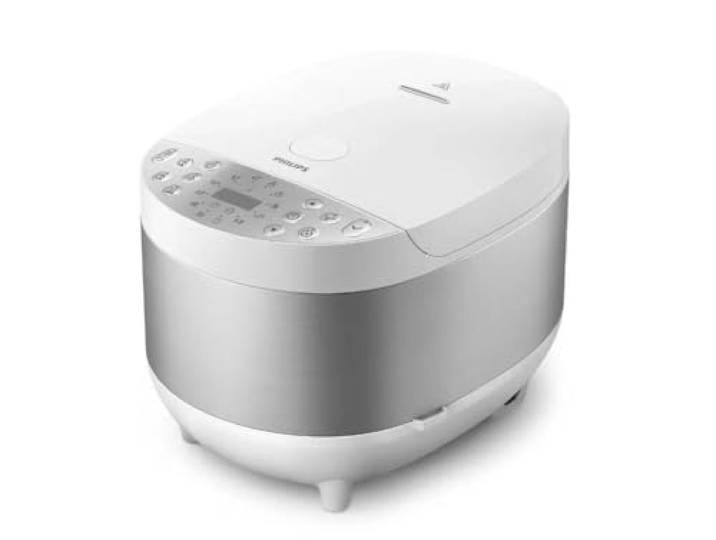 PHILIPS HD4713/40 MOLTICOOKER Küchenmaschine, multifunktional, 980 W, 5 l, 60 Programmmi, Display, Differenziata, Silberweiß, Marke