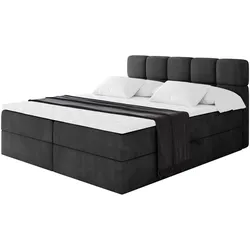 BOXBETT mit Matratze H3 - FAMA - 120x200 cm Schwarz Casablanca