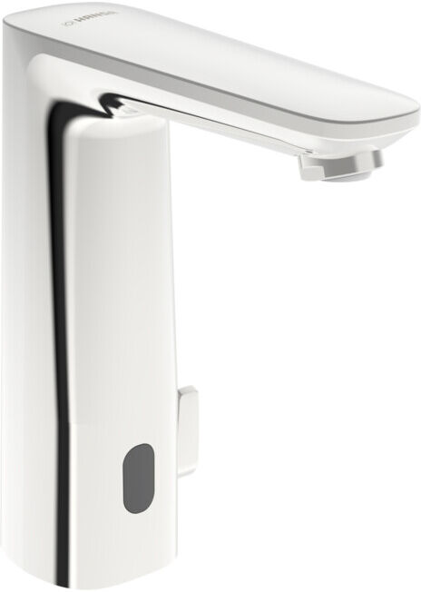 Hansa Robinet lavabo infrarouge HANSAELECTRA SAFETY chrome, pile, portée 118 mm (93102219)