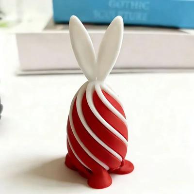 Inspire Select 3D Printed Rotating Spiral Cone Toy Anti Stress Impossible Pyramid Fidget With Bunny Design s30