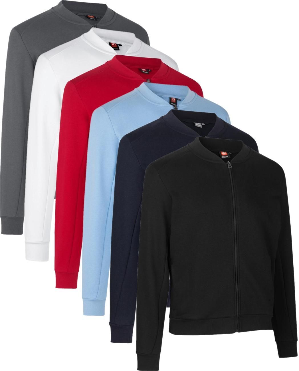 Pro Wear 0366 Cardigan   Sweat-Hvid-4xl