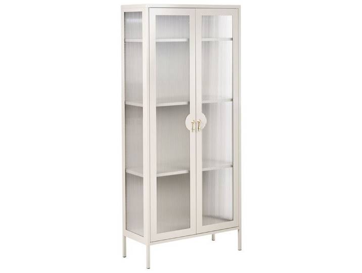 Armoire vitrine GLEORA Métal Beige clair