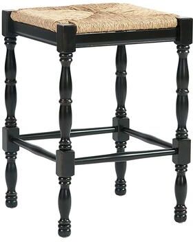 Dorchester Counter Stool - Worn Black - Ballard Designs
