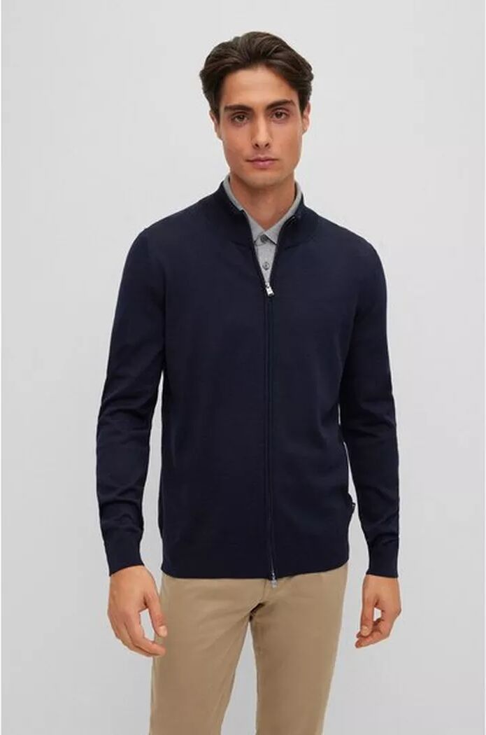 Boss BLACK - Lange Strickjacke, für Herren, Dunkelblau, Größe XL