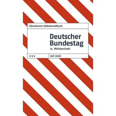 Kürschners Volkshandbuch Deutscher Bundestag, Taschenbuch von , NDV, 978-3-95879-232-6