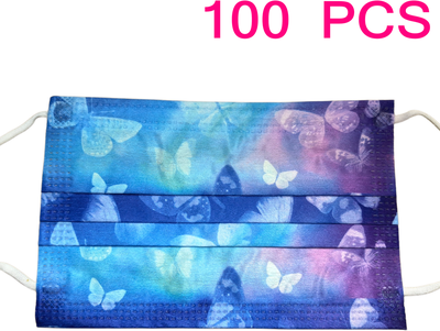DynamicDeals Disposable Kids Cartoon Face Mask Layer Protective Mask For Boys & Girls hua 100 Pcs