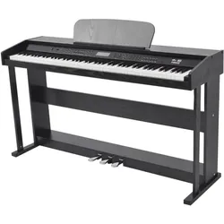 vidaXL Lasonum (88 Tasten), Keyboard, Schwarz