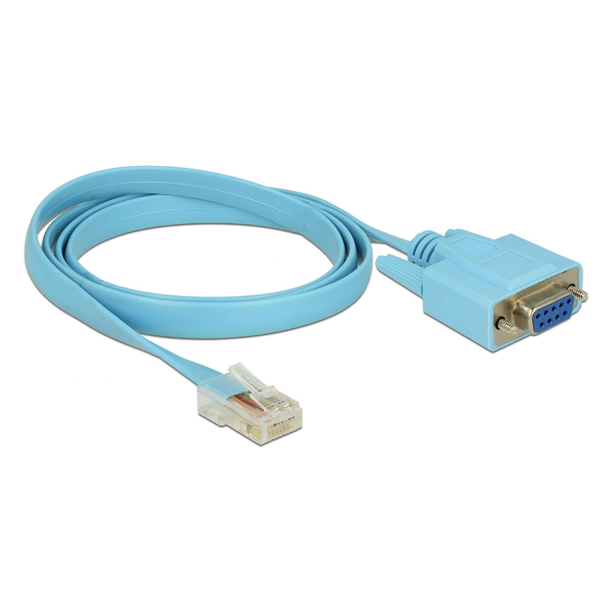 Delock RS-232 zu RJ-45 Konsolenkabel (1 m, Flachbandkabel) (63341)