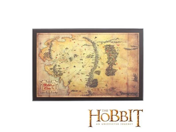Le Hobbit Carte de la Terre du Milieu Collector NN1312