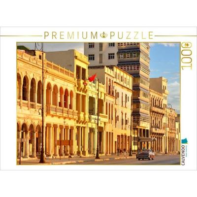 CALVENDO Puzzle Havannas Uferstraße Malecón mit dem russischen Restaurant NAZDAROVIE | 1000 Teile Lege-Größe 64x48cm Foto-Puzzle für glückliche Stunde