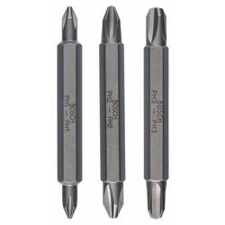 Bosch Accessories 2607001748 Doppelklingen-Set Antrieb: 1/4 (6.3 mm) Abtrieb: Kreuzschlitz Phillips PH 1, PH 2, PH 3 60 mm