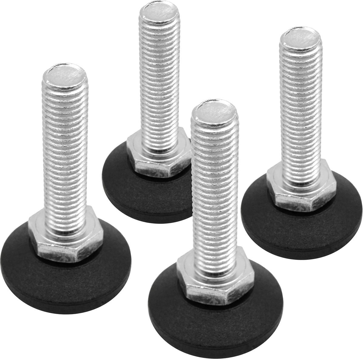 Verstelschroef M12 x 50 mm, 4x Draaibaar, Ø 38 mm, Verzinkte plaat
