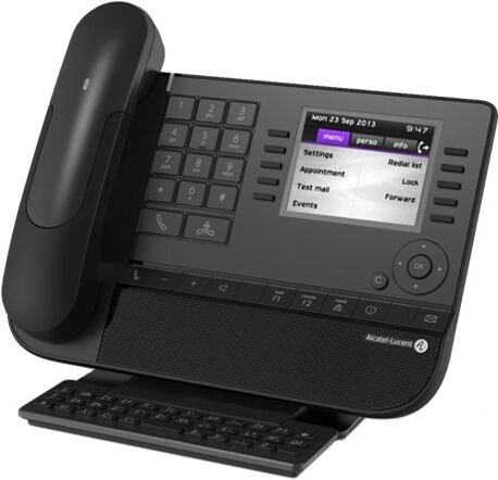 Alcatel Lucent 8068 - Reconditionné Téléphone IP Haut de gamme avec grand écran et fonction mains libres