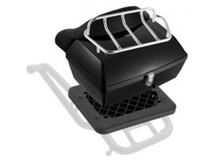 VEVOR Motorrad-Topcase Motorradkoffer 48 L universelle Heckbox aus PP-Material, wasserdichte & abnehmbare Motorrad-Topbox mit Mehrlochboden & Regal Helmkoffer (565 x 500 x 380 mm)