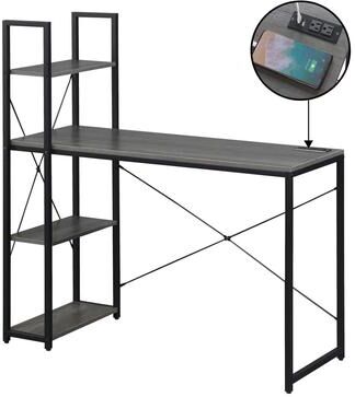 Convenience Concepts Designs2Go Office Workstation Desk with 2 Outlets & 2 USB Ports