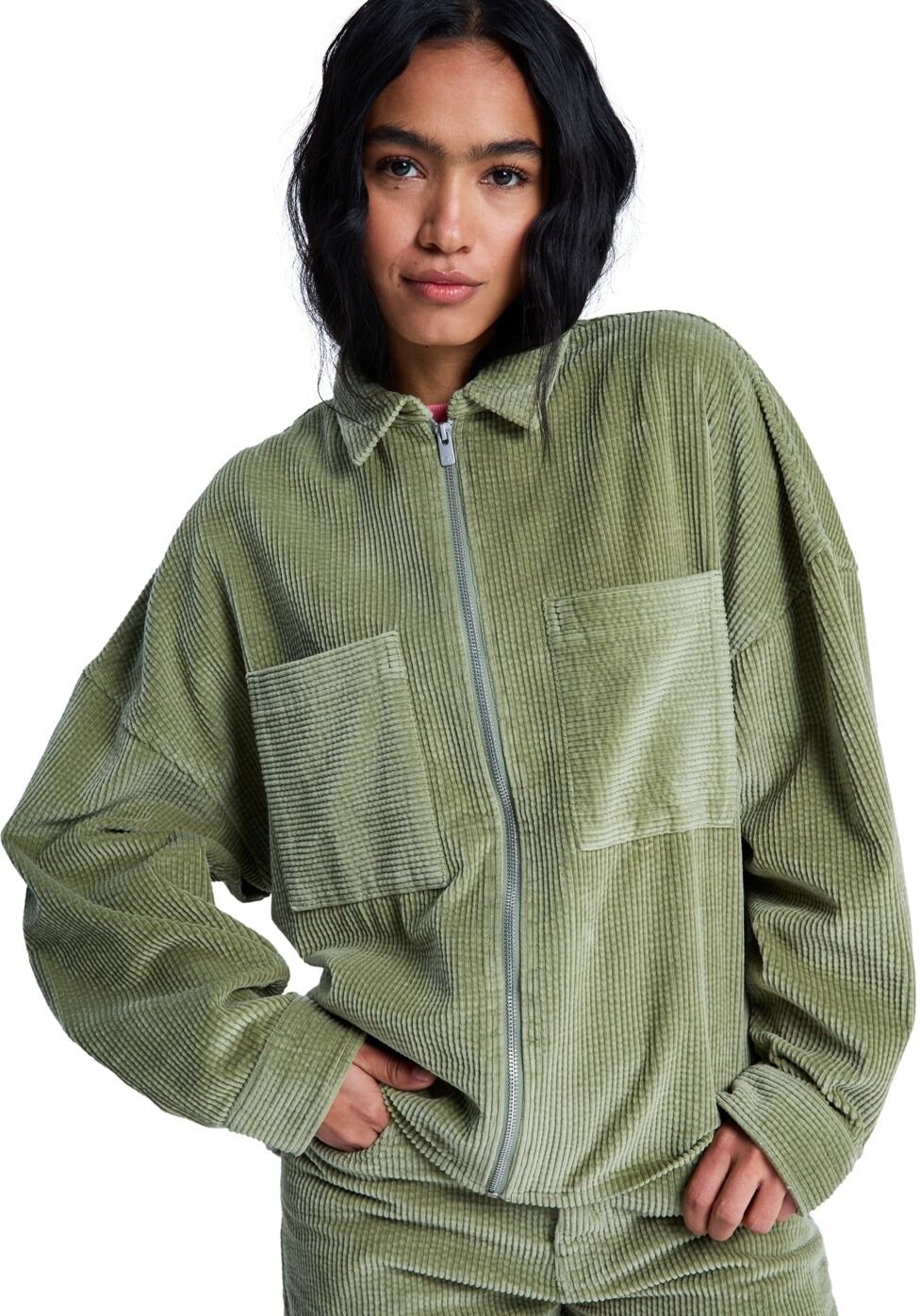 Outdoorjacke ROXY "Chilled Out Washed", Damen, Gr. XL, grün (olivgrün), Obermaterial: 100% Baumwolle., Jacken Outdoorjacke