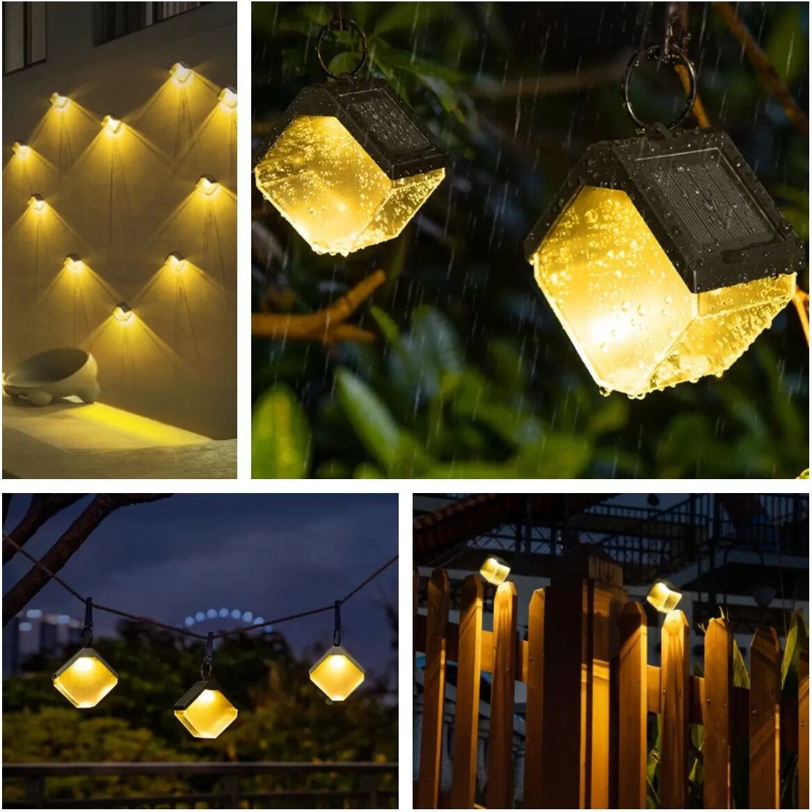INF Solar Gartenleuchte mit warmer & farbwechselnder LED-Beleuchtung