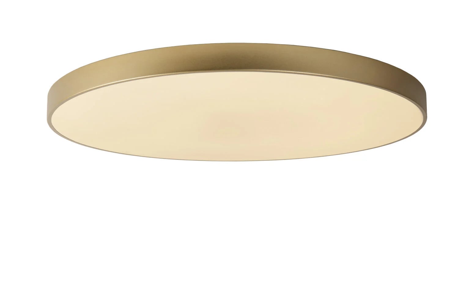 Lucide UNAR LED plafondlamp - Goud/Messing/Wit - Diameter: 80 cm