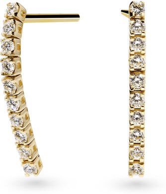 Vittoria timanttikorvakorut 0,35ct, keltakultaa