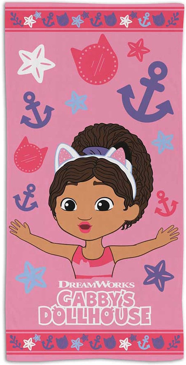 Gabby's Poppenhuis Strandlaken Ocean, 70 x 140 cm, Polyester