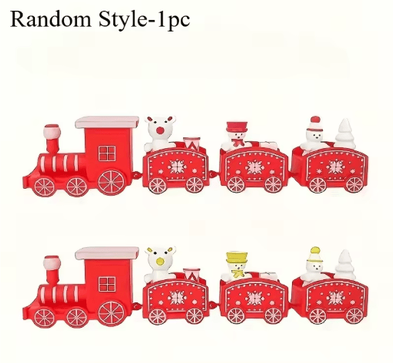 Inspire Picks Decorative Plastic Train Figurine Collectible Home & Holiday Party Ornament red 1 Pc