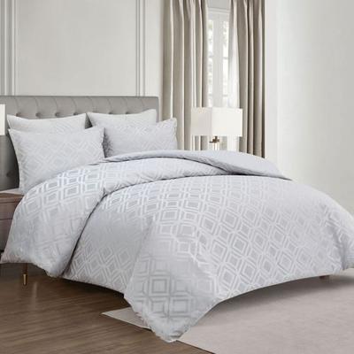 Bcp Home-Bedding Zeus Mini Comforter Set Gray, King, Gray