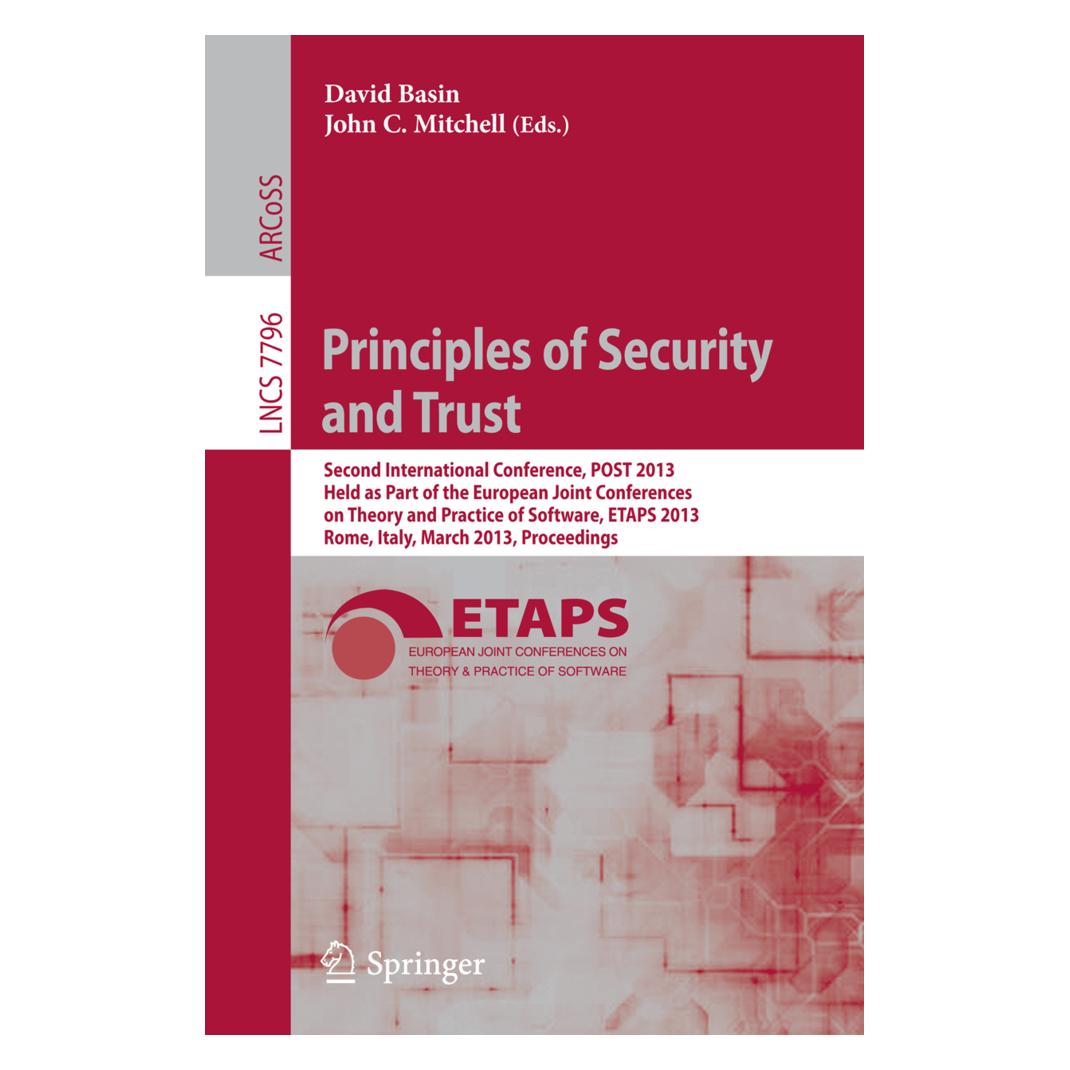Springer Principles of Security and Trust (Englisch, Softcover, David Basin, John C. Mitchell) (55513601)