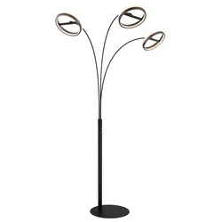 Globo LED-Stehlampe Della Alu, Eisen, Stahl & Metall