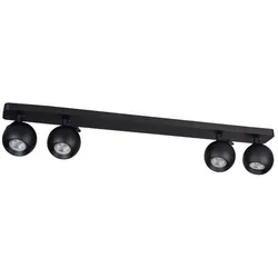 Kanlux Balken-Wand-Deckenstrahler "Galoba EL-31" GU10 4flg. Schwarz