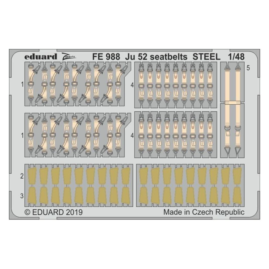 Eduard Ju 52 seatbelts STEEL for Revell (FE988)