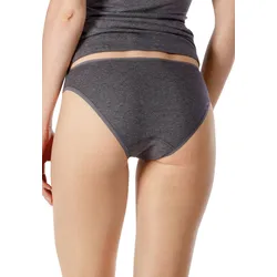 SKINY Damen Rio Slip, Vorteilspack - Bikini Briefs, Cotton Stretch, Basic Grau / 4er Pack (2x2P) / L