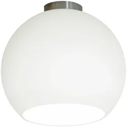 Casablanca Deckenleuchte BALL, IP20, E27, opal weiß-matt / Aluminium gebürstet CSB-BA11-D153A