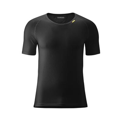 Funktionsshirt GONSO "Base Shirt M", Herren, Gr. 4XL, schwarz, 89% Polypropylen, 11% Elastolefin, Rundhals, Shirts Funktionsshirt Sportshirt, Herren Fahrrad-Unterhemd, elastisch und atmungsaktiv Rundhals Radshirt
