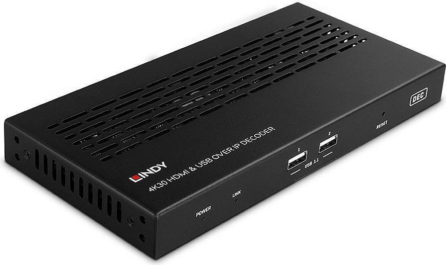 Lindy 38397, 3840 x 2160 Pixel, AV-Receiver, 100 m, Kabelgebunden, Schwarz, HDCP