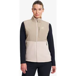 River Hybrid Fleece Vest Damen Peyote, Größe:S - Damen > Oberteile > Fleece & Midlayers - Beige