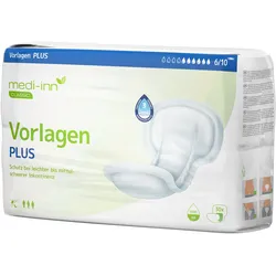 Medi-Inn Inkontinenz-Vorlagen PLUS, 6 Tropfen, Unisex-Passform, weiß 4 x 30 = 120 Stück