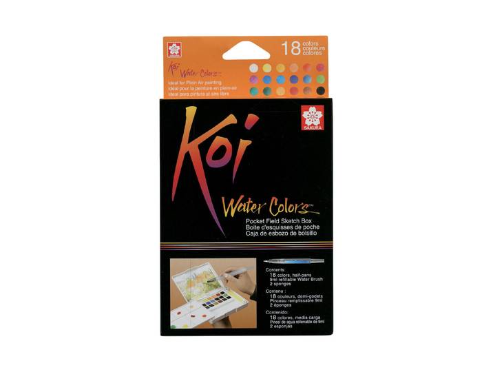 Koi Water Color Sketchbox 18