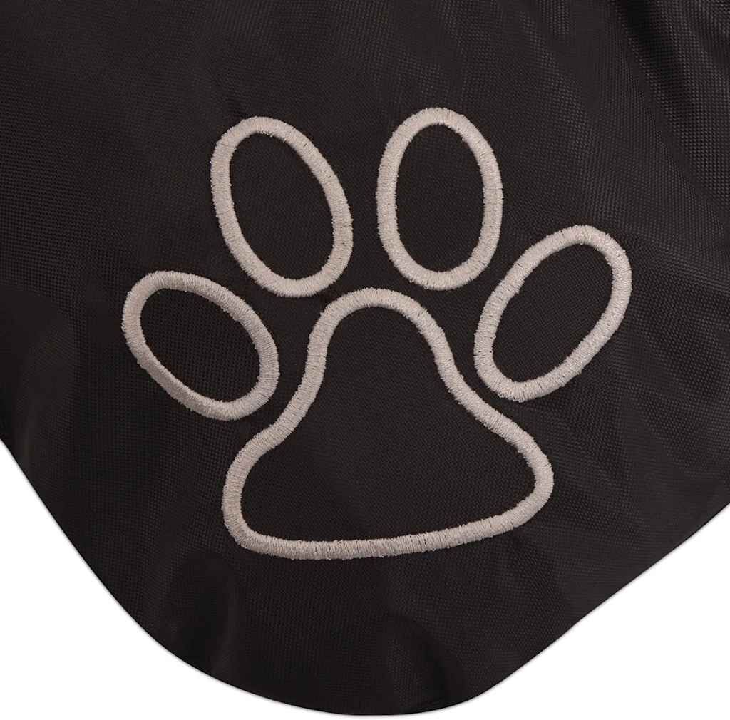 vidaXL Colchón para perro tamaño L negro Negro