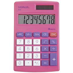 Maul M 8 Taschenrechner Pink Display (Stellen): 8 batteriebetrieben, solarbetrieben 7261022