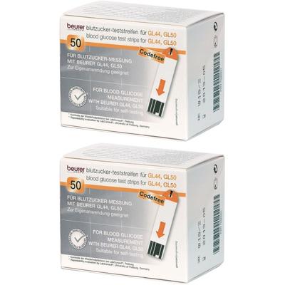 Beurer Gl44/Gl50 Blutzucker-Teststreifen 2x 2x100 St Teststreifen